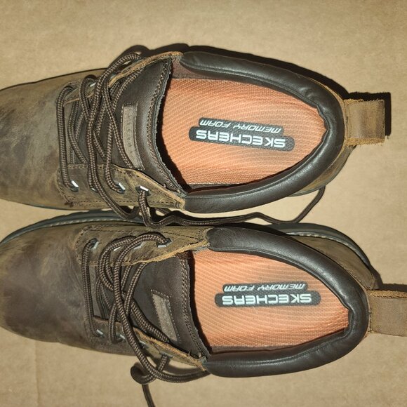 SKECHERS TOM CATS ALEXANDER 64335 MEMORY FOAM UTILITY FOOTWEAR W/O BOX BROWN 13 main image 6